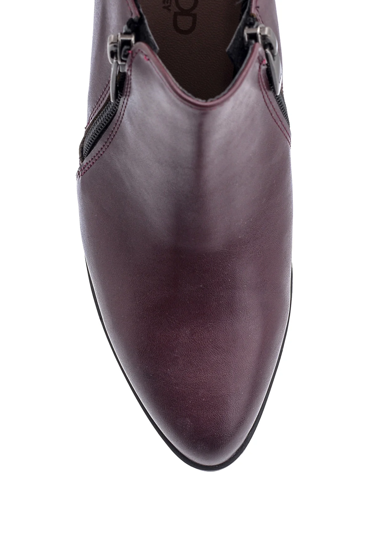 Kadın Fermuarlı Topuklu Bootie - Image 5
