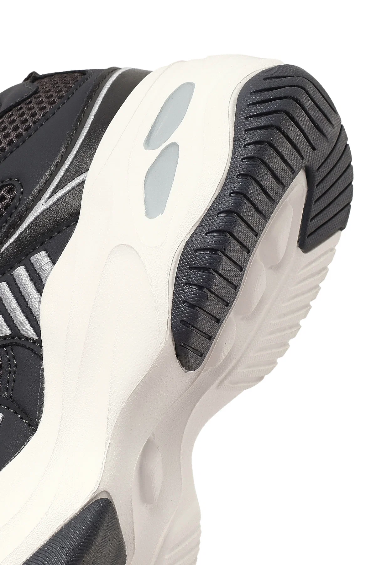 Kadın Gri Bağcıklı Kalın Tabanlı Sneaker - Image 8