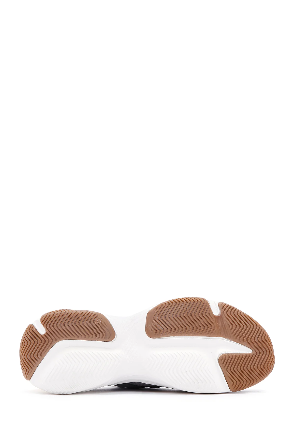 Kadın Gri Deri Sneaker - Image 4