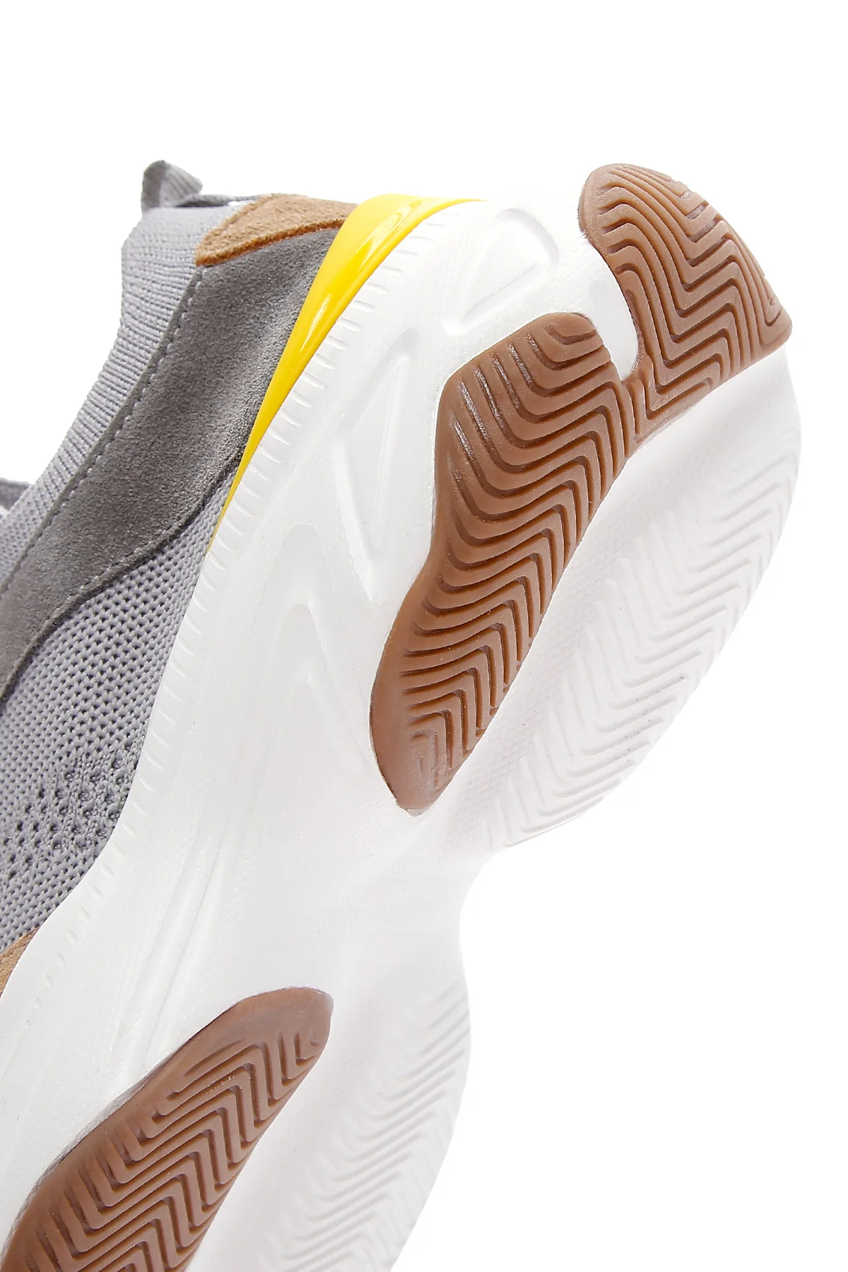 Kadın Gri Deri Sneaker - Image 9