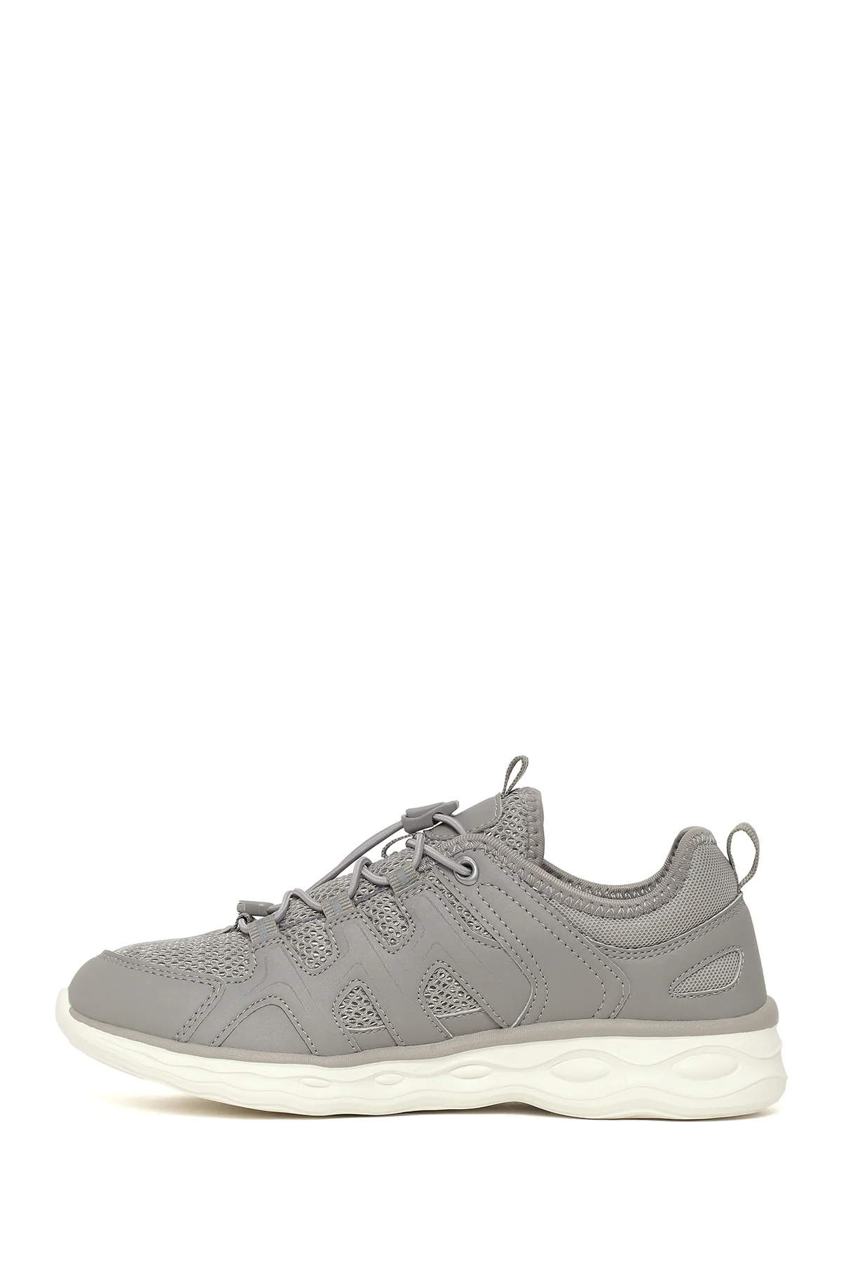 Kadın Gri Kalın Tabanlı Sneaker - Image 3