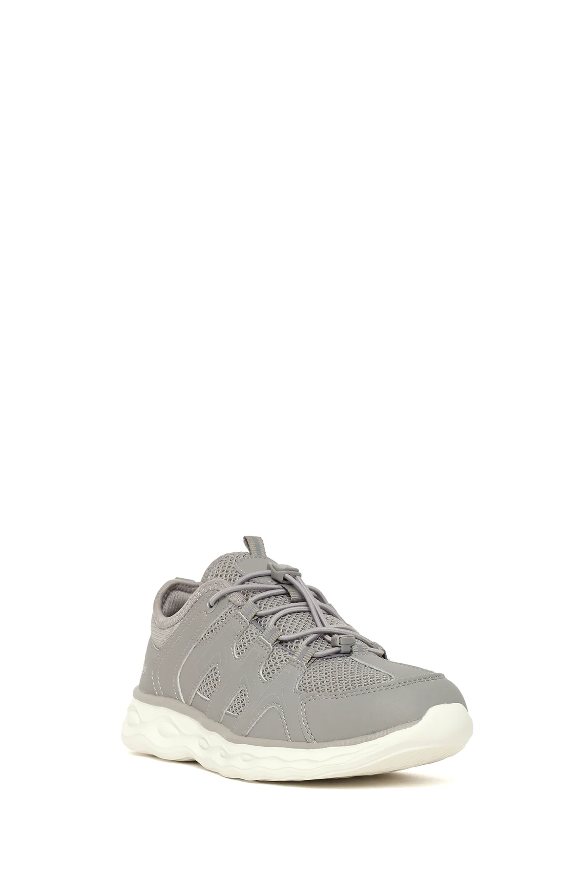 Kadın Gri Kalın Tabanlı Sneaker - Image 7