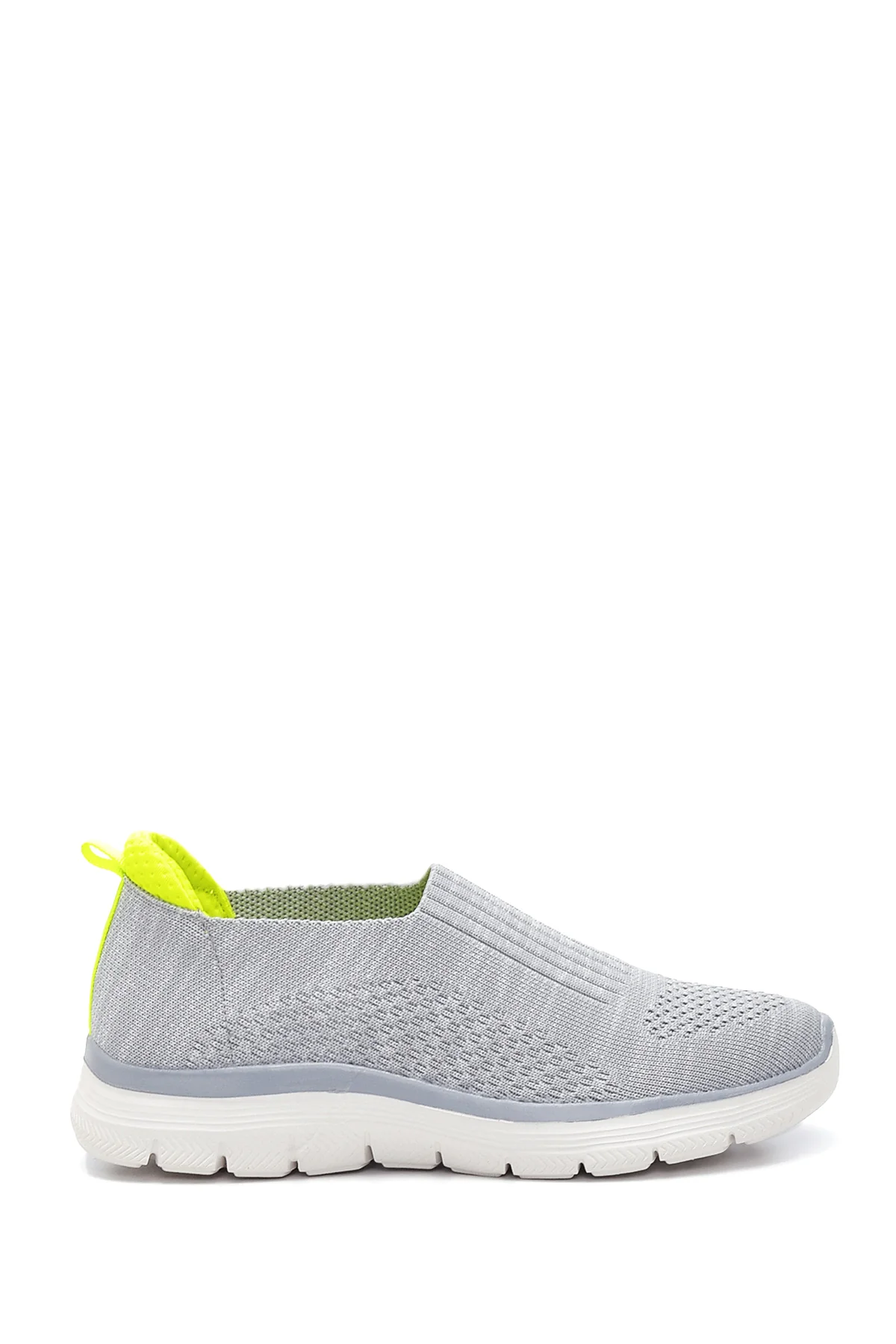 Kadın Gri Neon Detaylı Sneaker