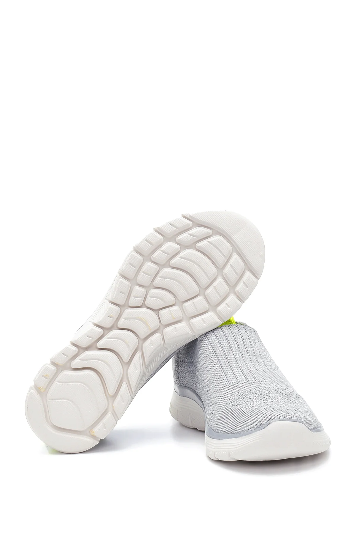 Kadın Gri Neon Detaylı Sneaker - Image 4
