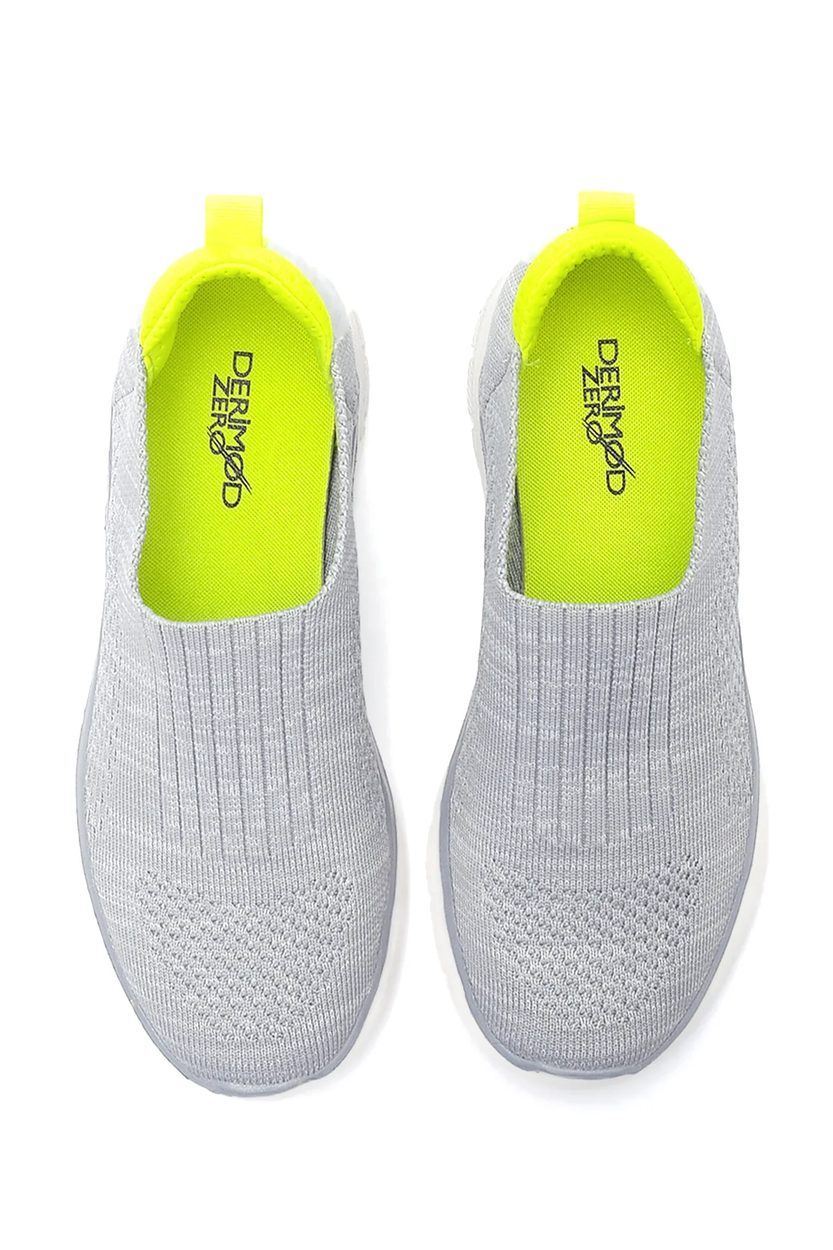 Kadın Gri Neon Detaylı Sneaker - Image 7