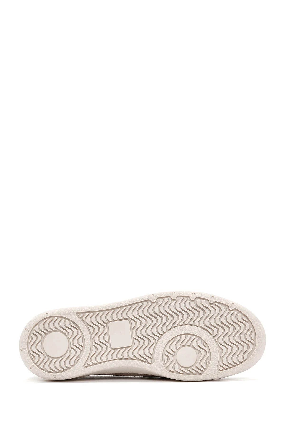 Kadın Gri Süet Deri Casual Loafer - Image 4