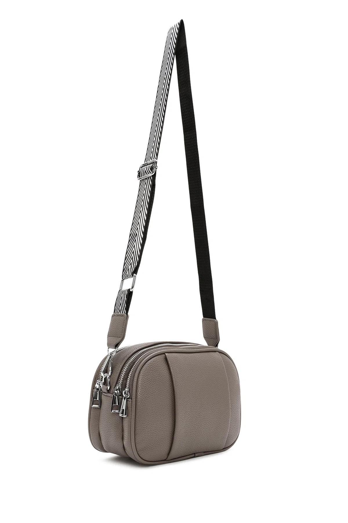 Kadın Gri Uzun Askılı Çapraz Çanta - Image 6