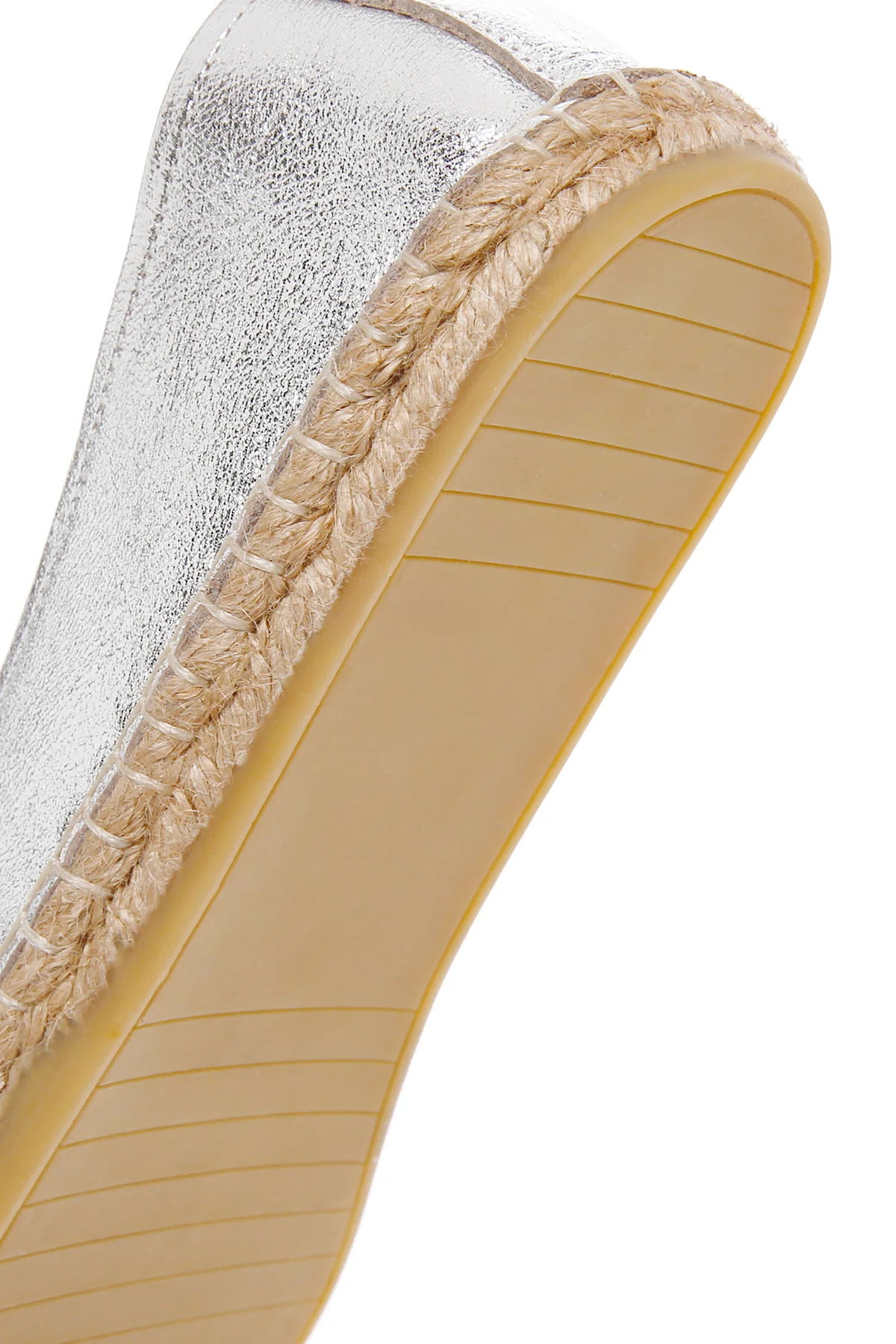 Kadın Gümüş Deri Espadril - Image 10