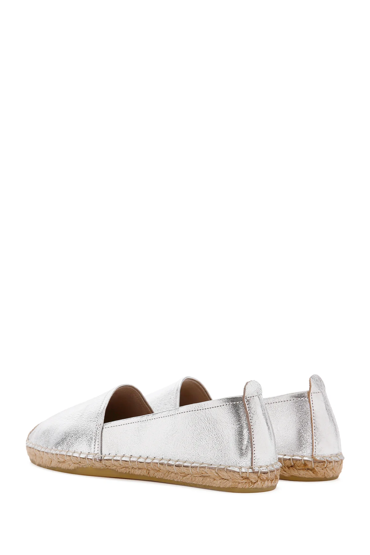 Kadın Gümüş Deri Espadril - Image 7