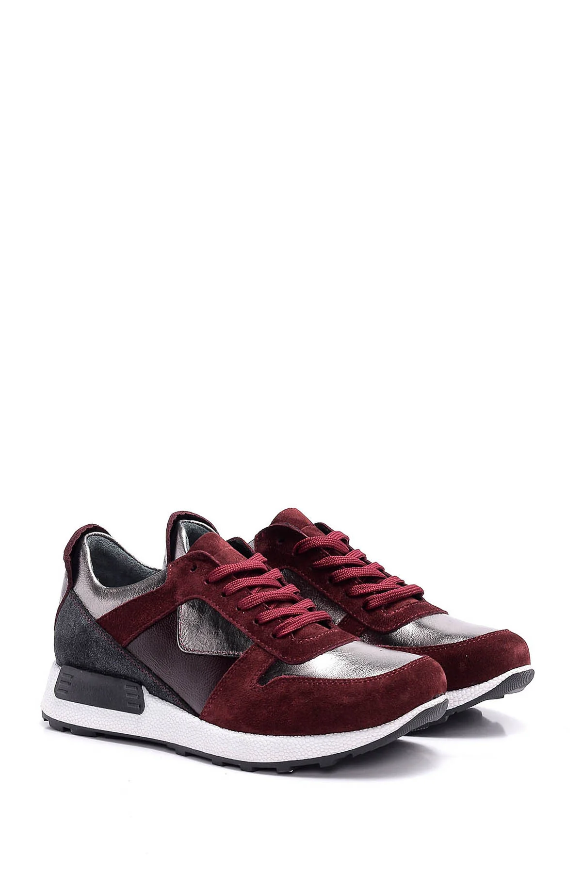 Kadın Gümüş Detaylı Sneaker - Image 4