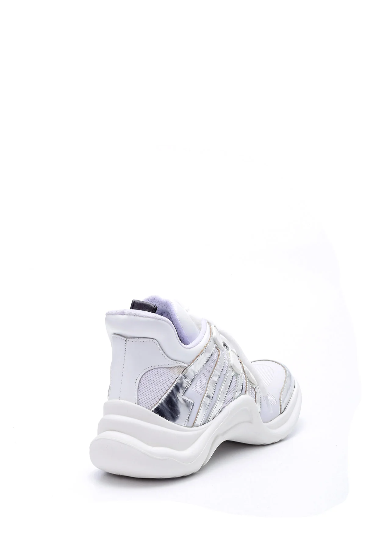 Kadın Gümüş Detaylı Sneaker - Image 5