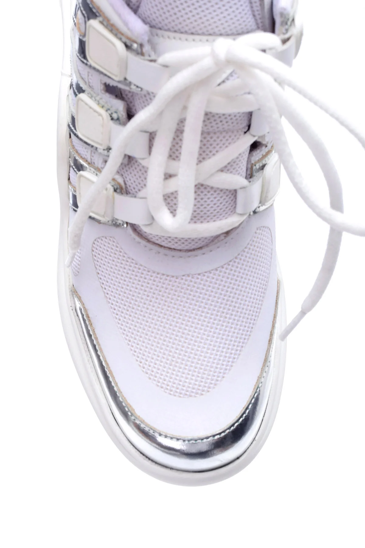 Kadın Gümüş Detaylı Sneaker - Image 6