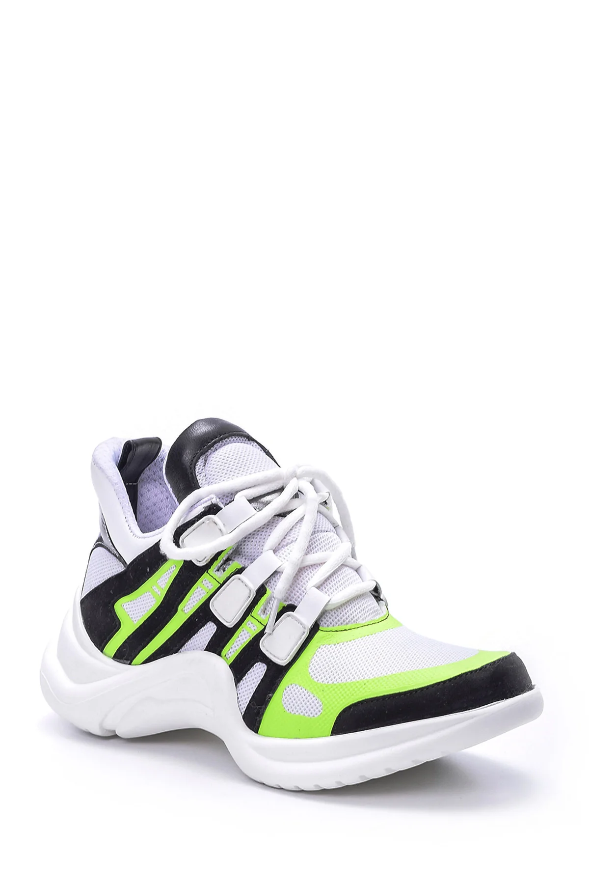 Kadın Gümüş Detaylı Sneaker - Image 2