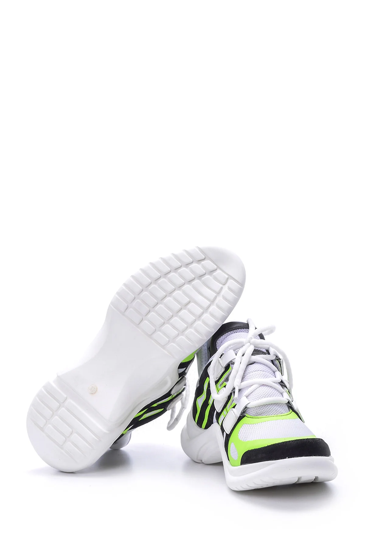 Kadın Gümüş Detaylı Sneaker - Image 4