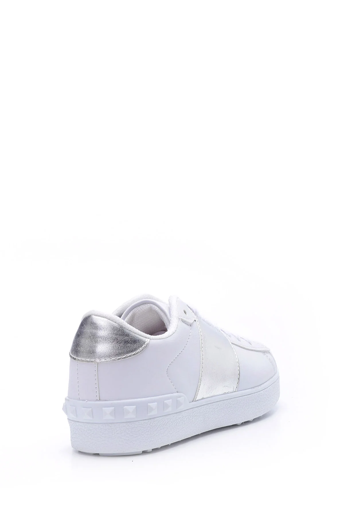 Kadın Gümüş Detaylı Sneaker - Image 5