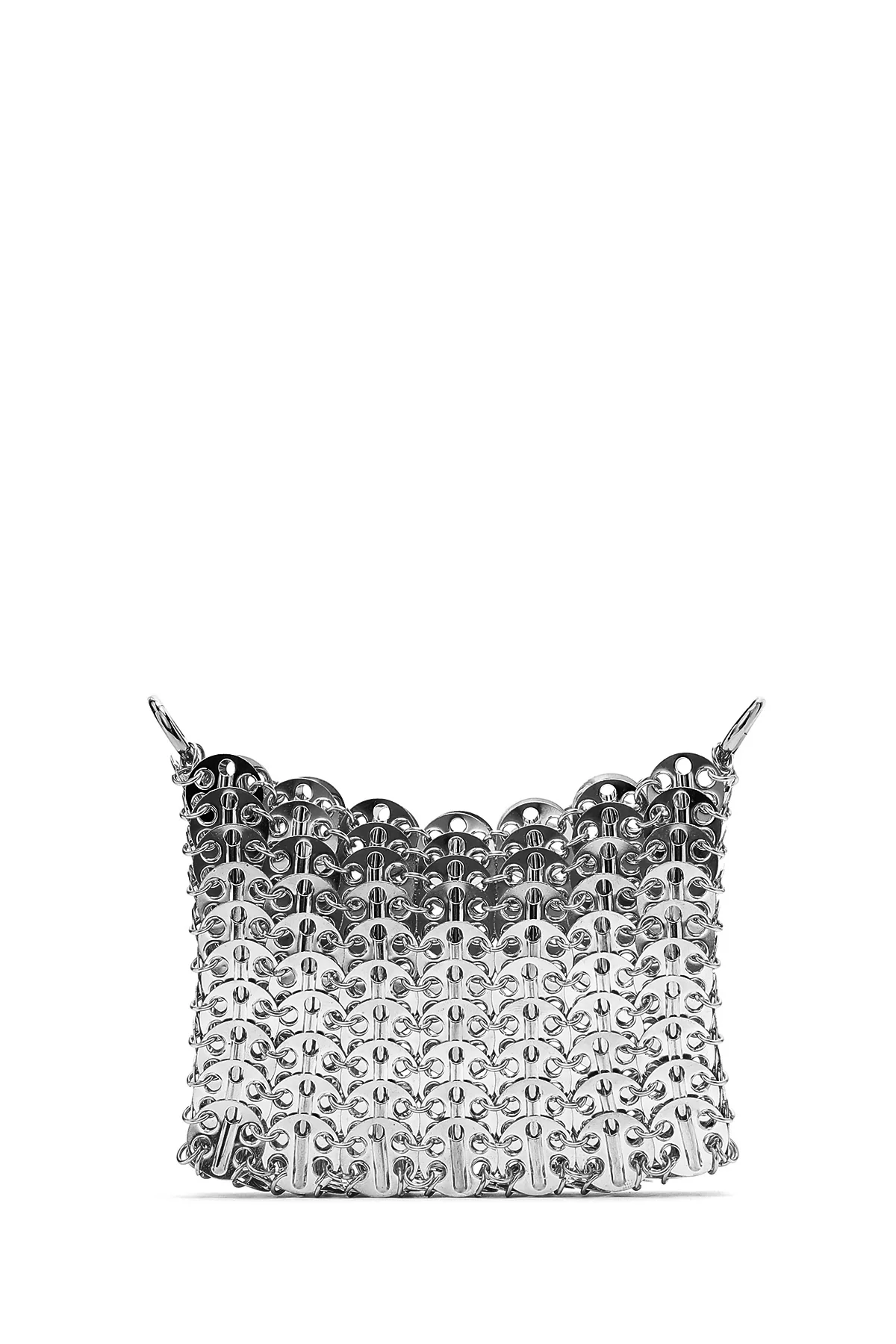 Kadın Gümüş Metal Detaylı Çapraz Çanta - Image 5