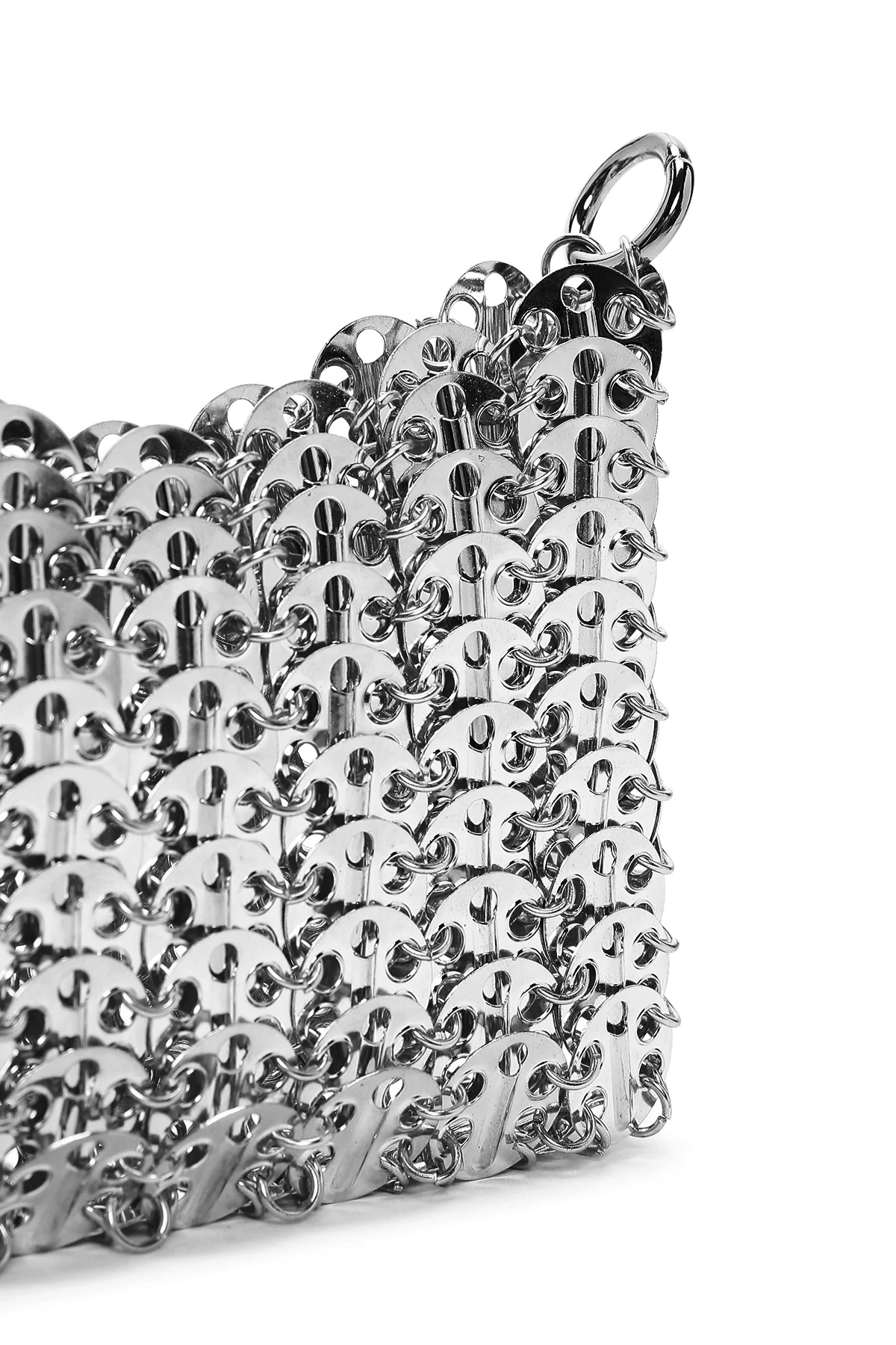 Kadın Gümüş Metal Detaylı Çapraz Çanta - Image 7