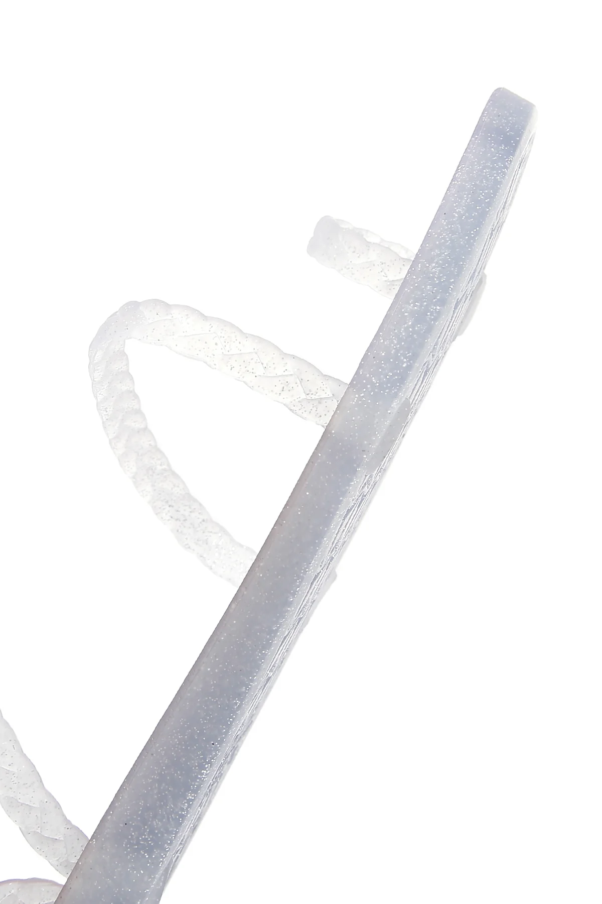 Kadın Gümüş Şeffaf Jelly Düz Sandalet - Image 8