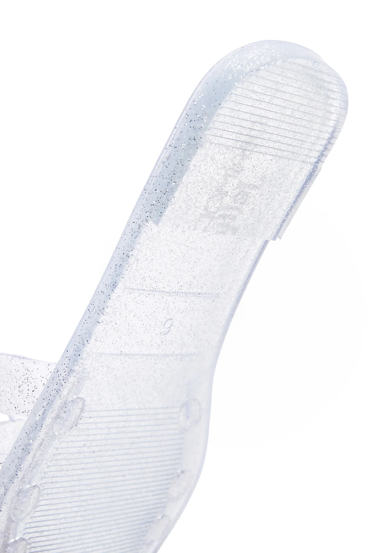 Kadın Gümüş Şeffaf Jelly Terlik - Image 8