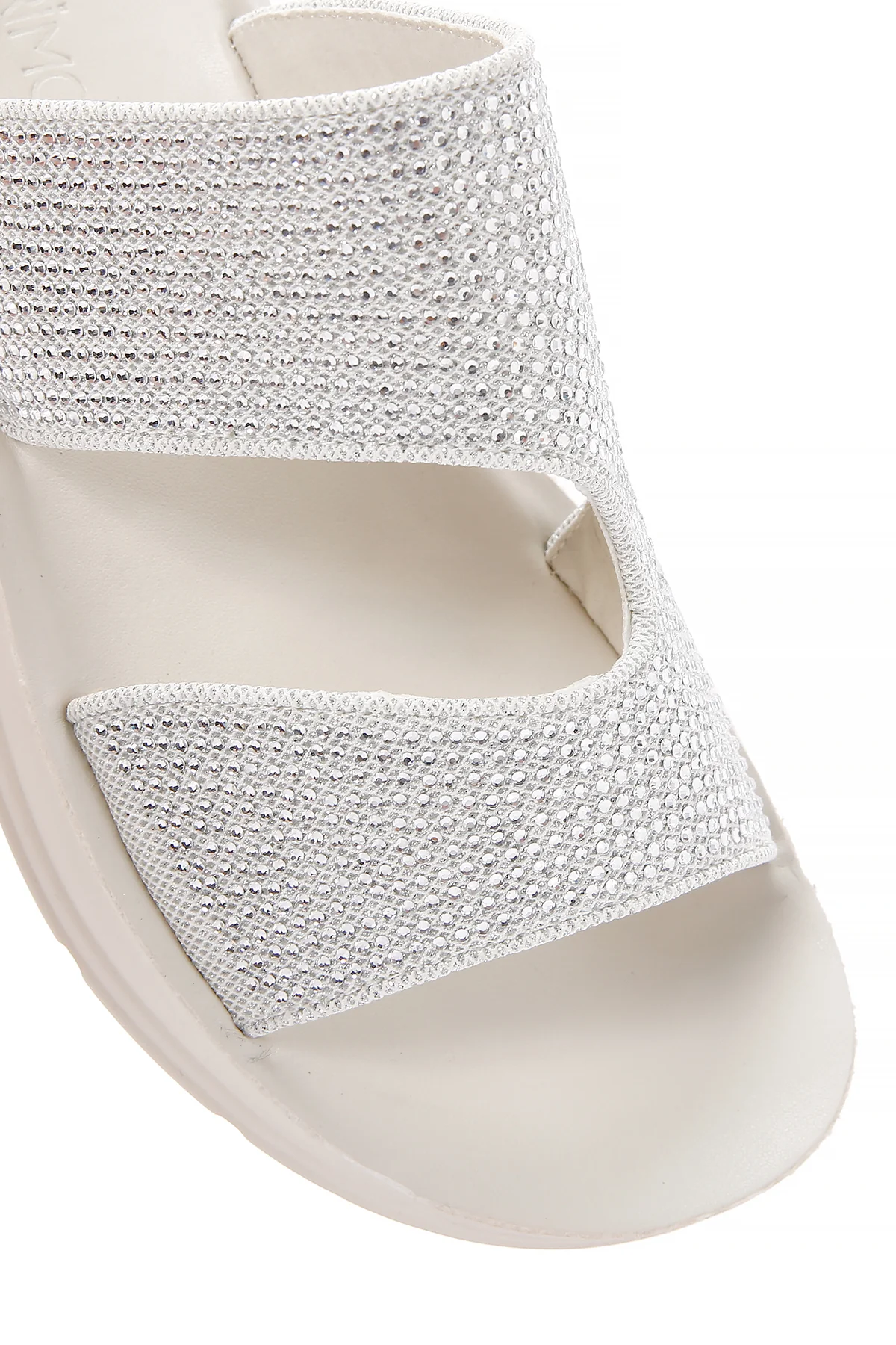 Kadın Gümüş Taşlı Comfort Terlik - Image 10