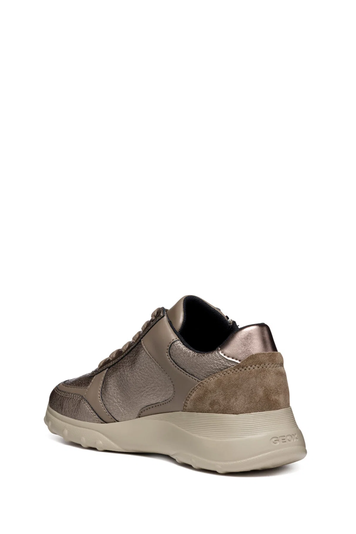 Kadın Kadın Vizon Spherica Bağcıklı Kalın Tabanlı Deri Sneaker - Image 7