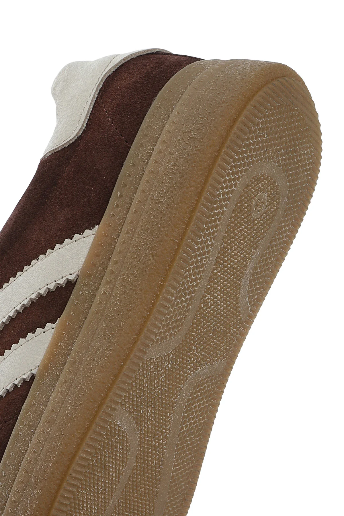 Kadın Kahverengi Bağcıklı Kalın Tabanlı Süet Deri Sneaker - Image 9