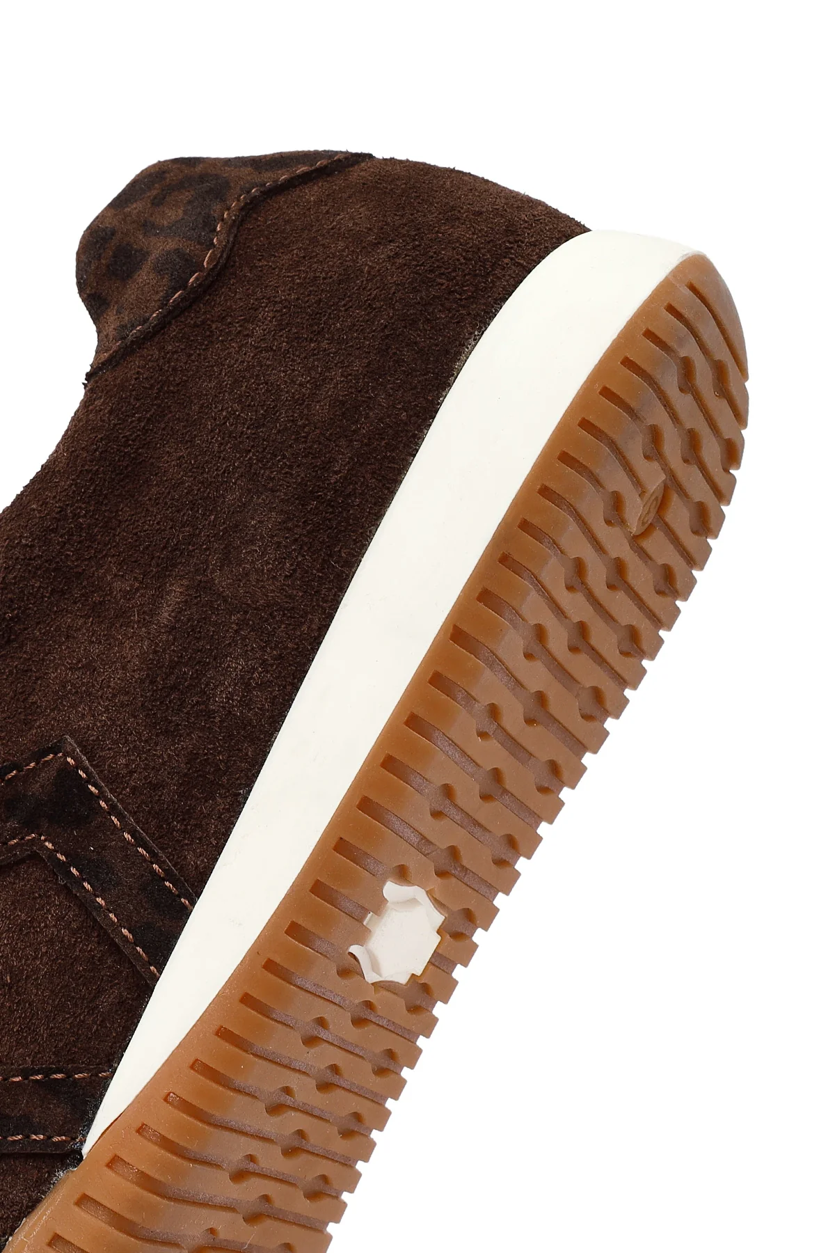 Kadın Kahverengi Bağcıklı Süet Deri Sneaker - Image 8