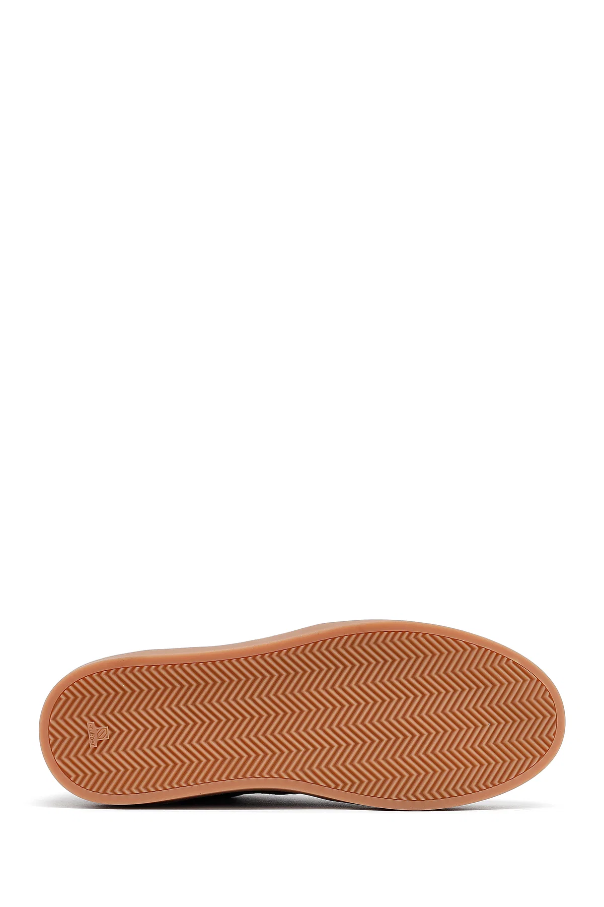 Kadın Kahverengi Bağcıklı Süet Deri Sneaker - Image 4