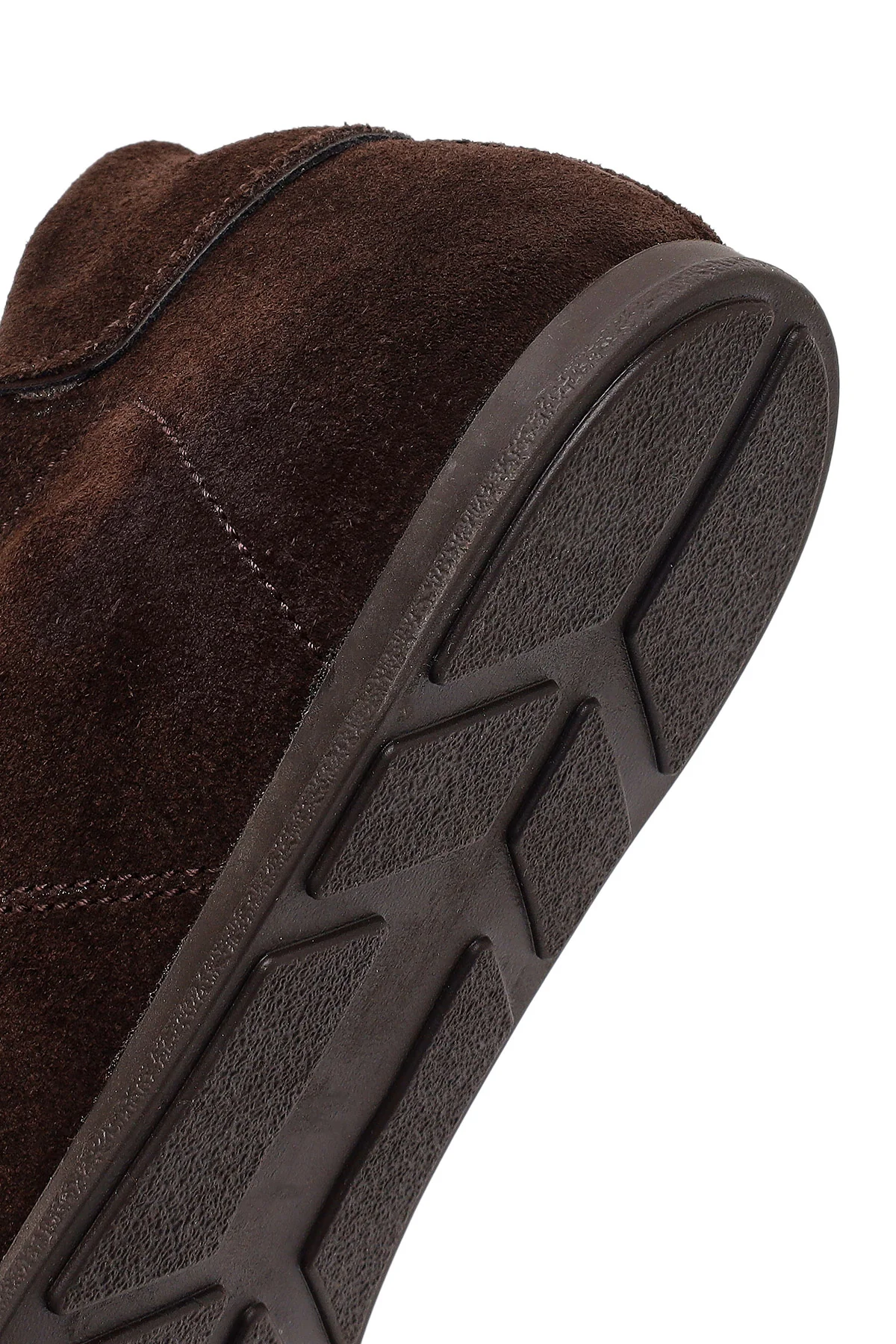Kadın Kahverengi Bağcıklı Süet Deri Sneaker - Image 8