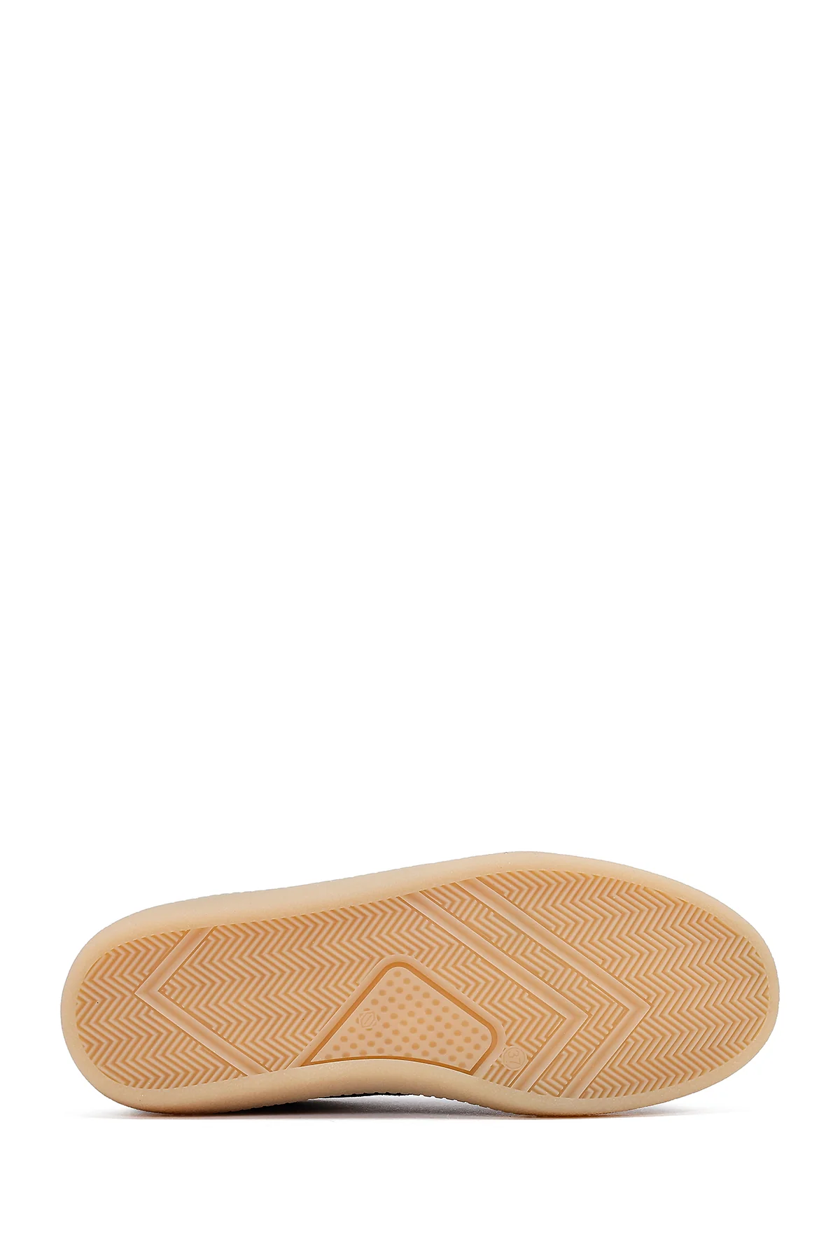 Kadın Kahverengi Bağcıklı Süet Deri Sneaker - Image 5
