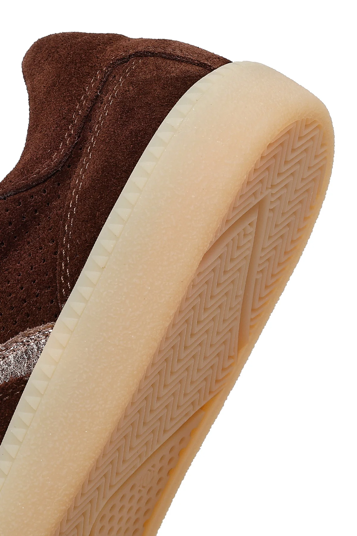 Kadın Kahverengi Bağcıklı Süet Deri Sneaker - Image 8