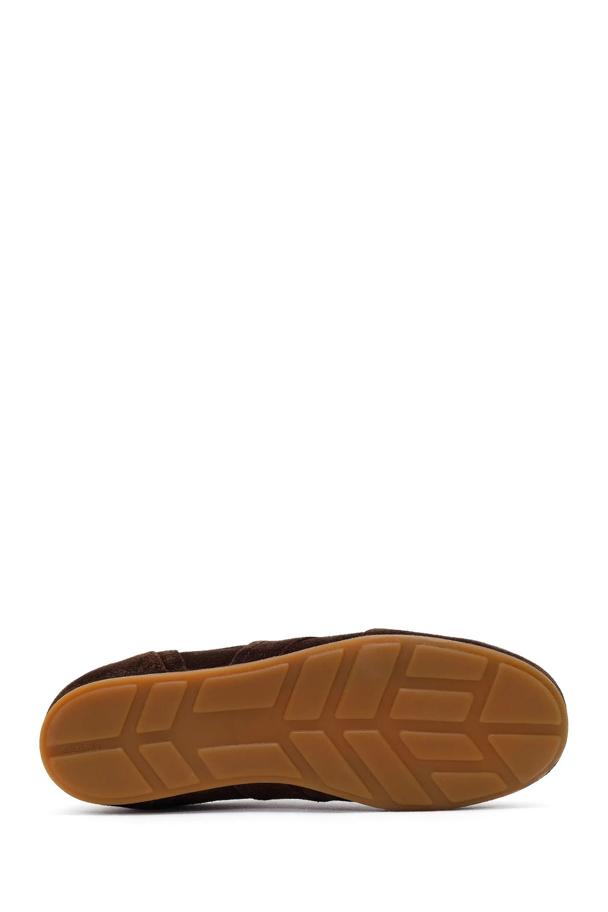 Kadın Kahverengi Bağcıklı Süet Deri Sneaker - Image 5