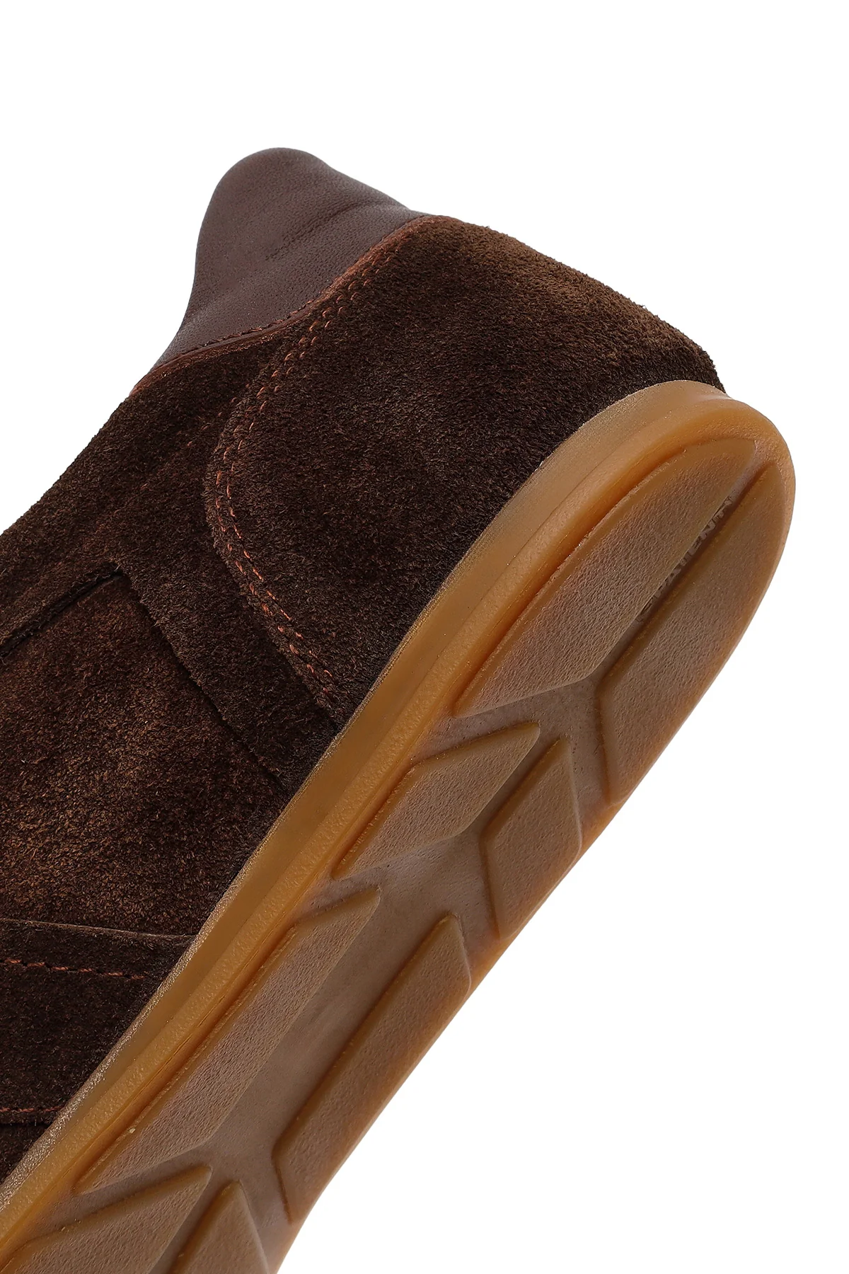 Kadın Kahverengi Bağcıklı Süet Deri Sneaker - Image 8