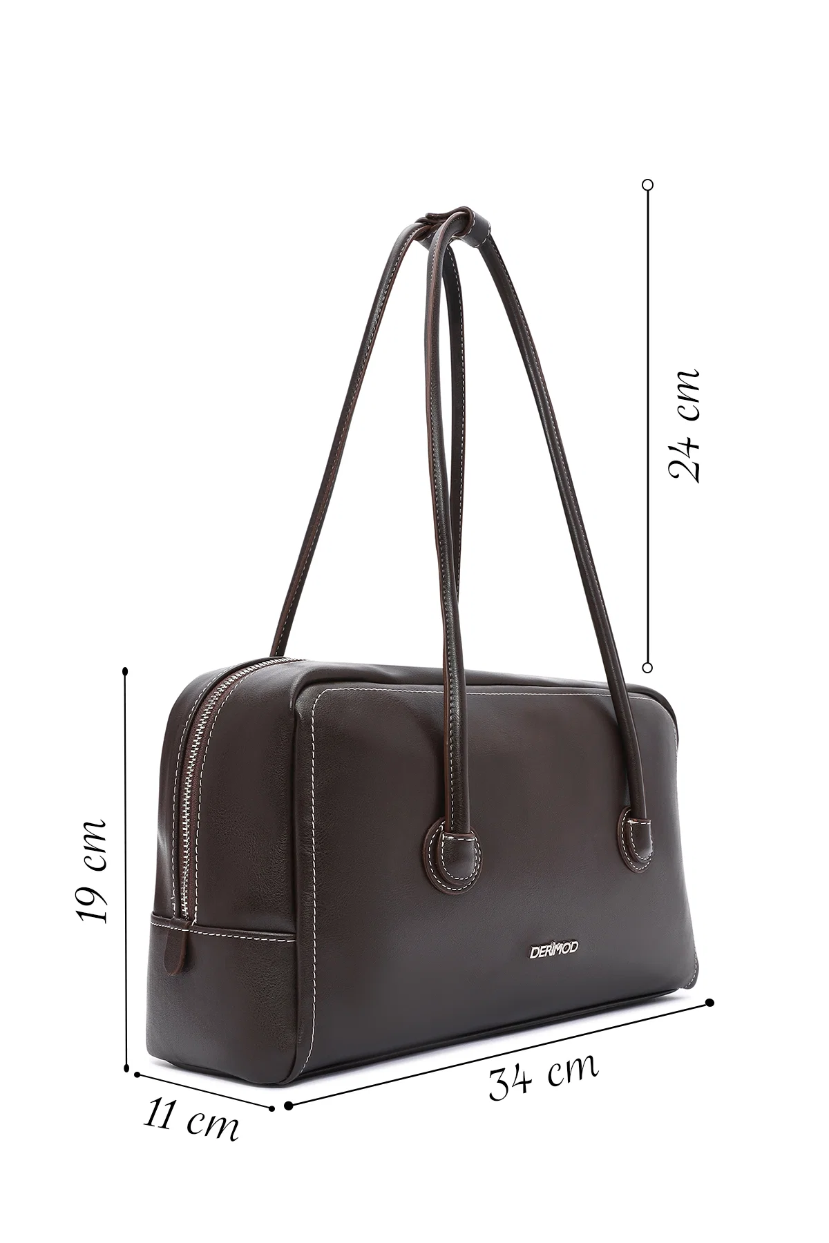 Kadın Kahverengi Klasik Omuz Çantası - Image 2