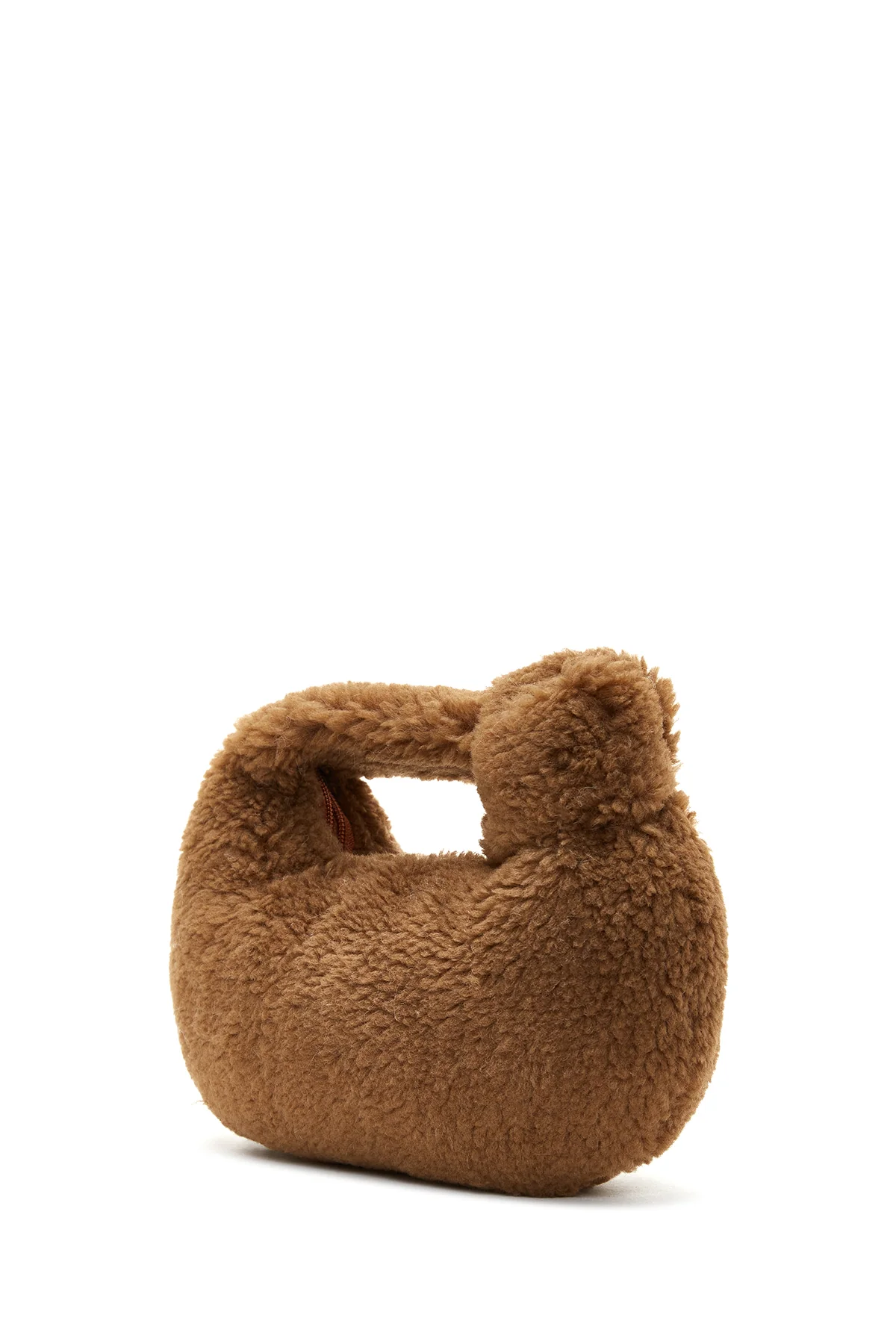 Kadın Kahverengi Peluş El Çantası - Image 5
