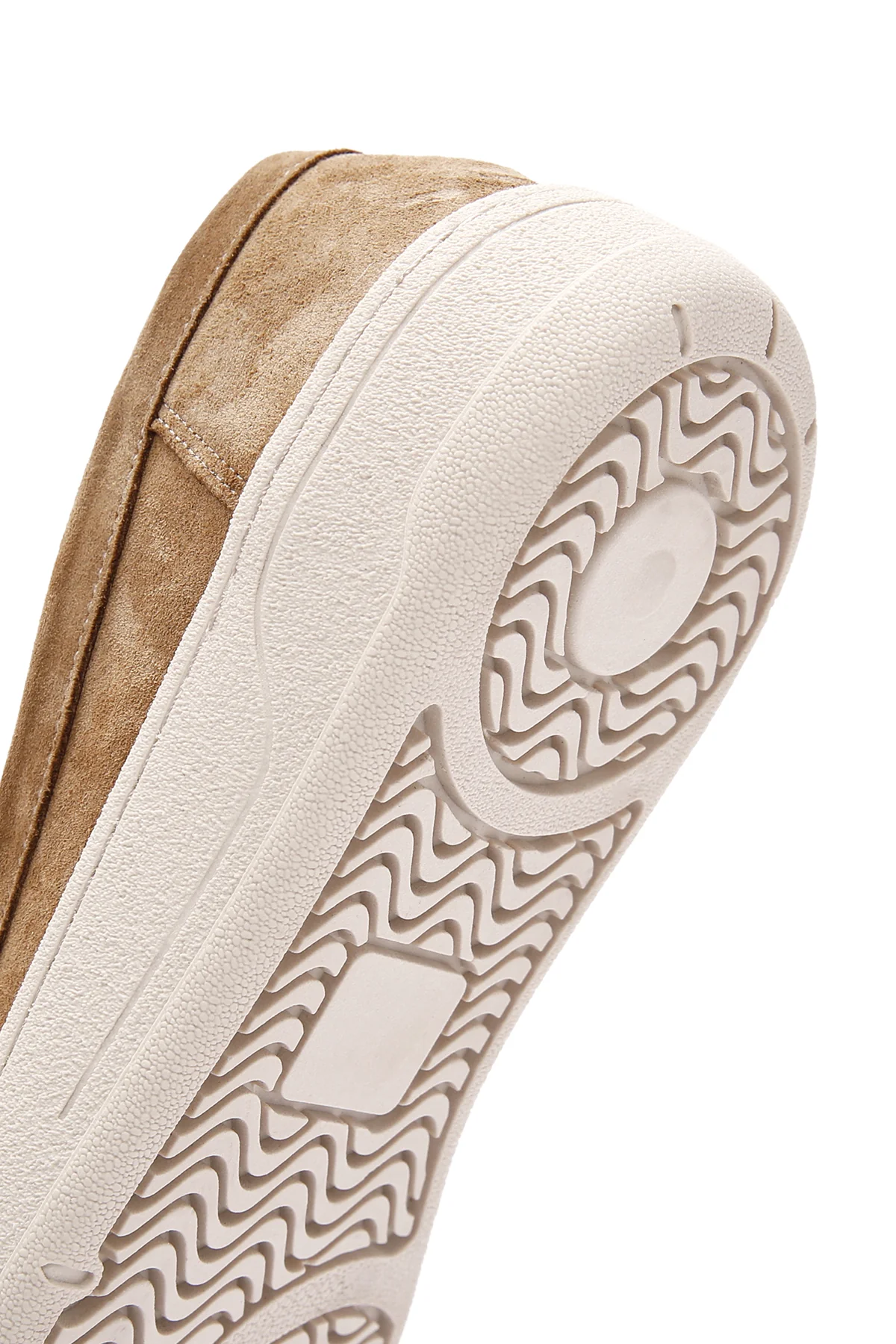Kadın Kahverengi Süet Deri Casual Loafer - Image 9