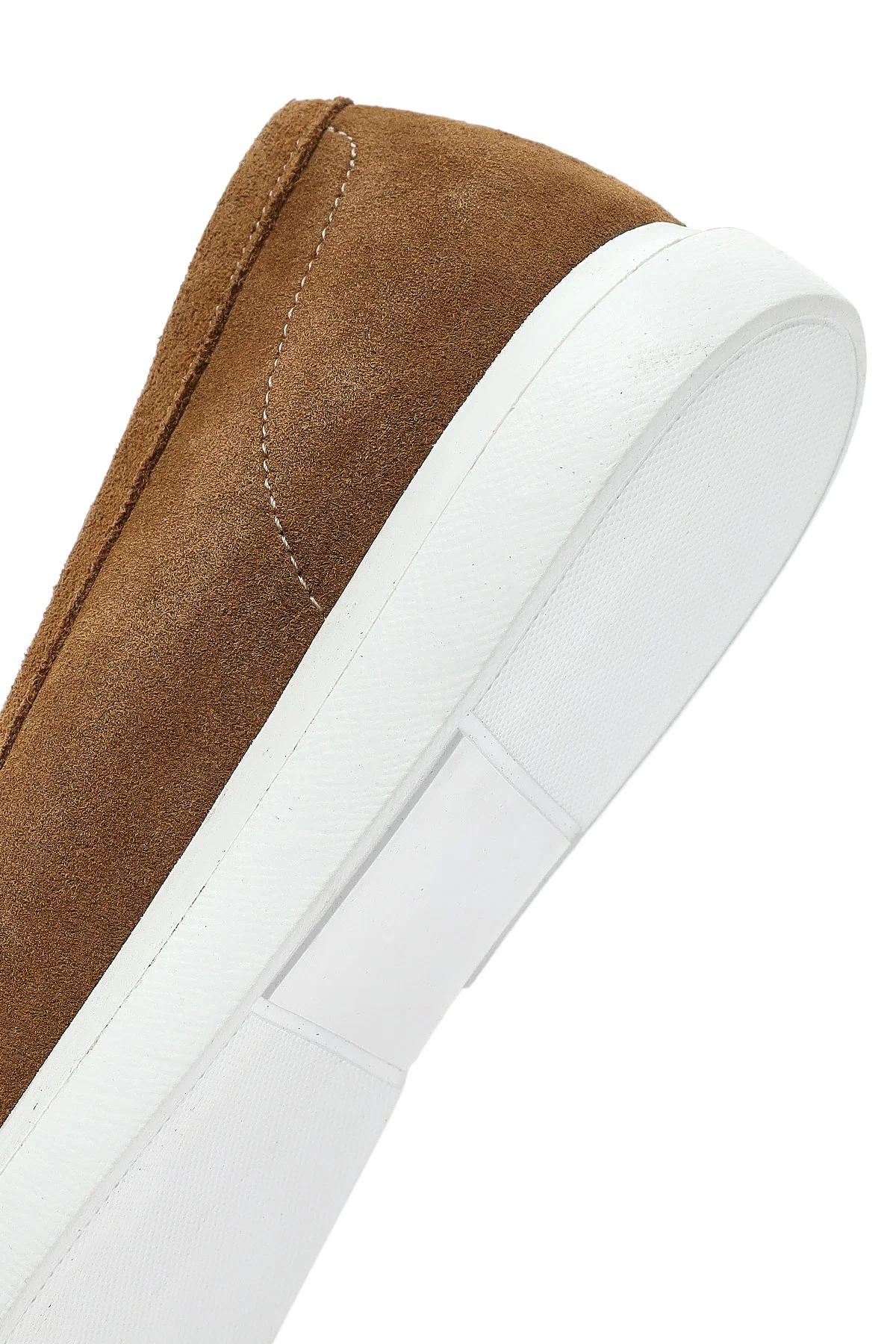 Kadın Kahverengi Süet Deri Loafer - Image 8