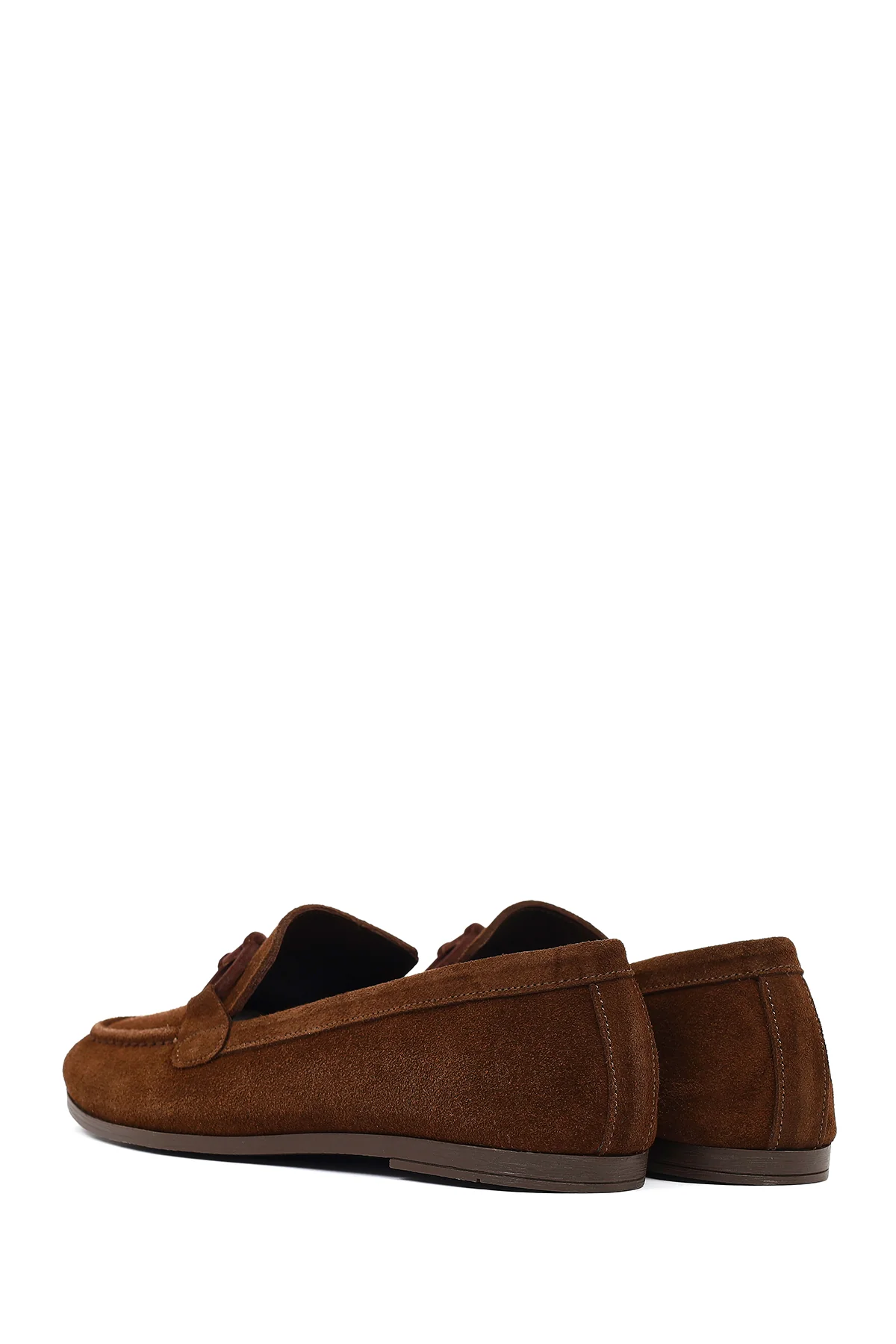 Kadın Kahverengi Süet Deri Loafer - Image 7