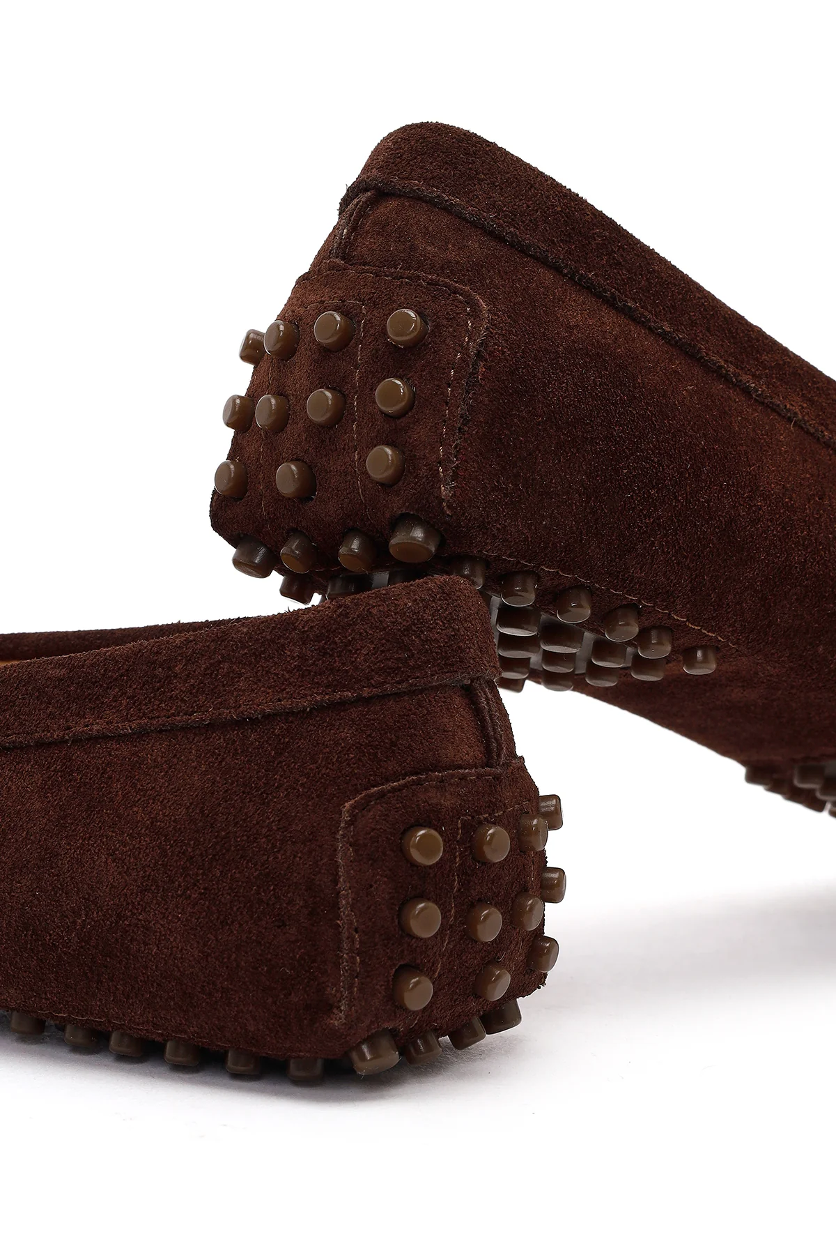 Kadın Kahverengi Süet Deri Loafer - Image 12