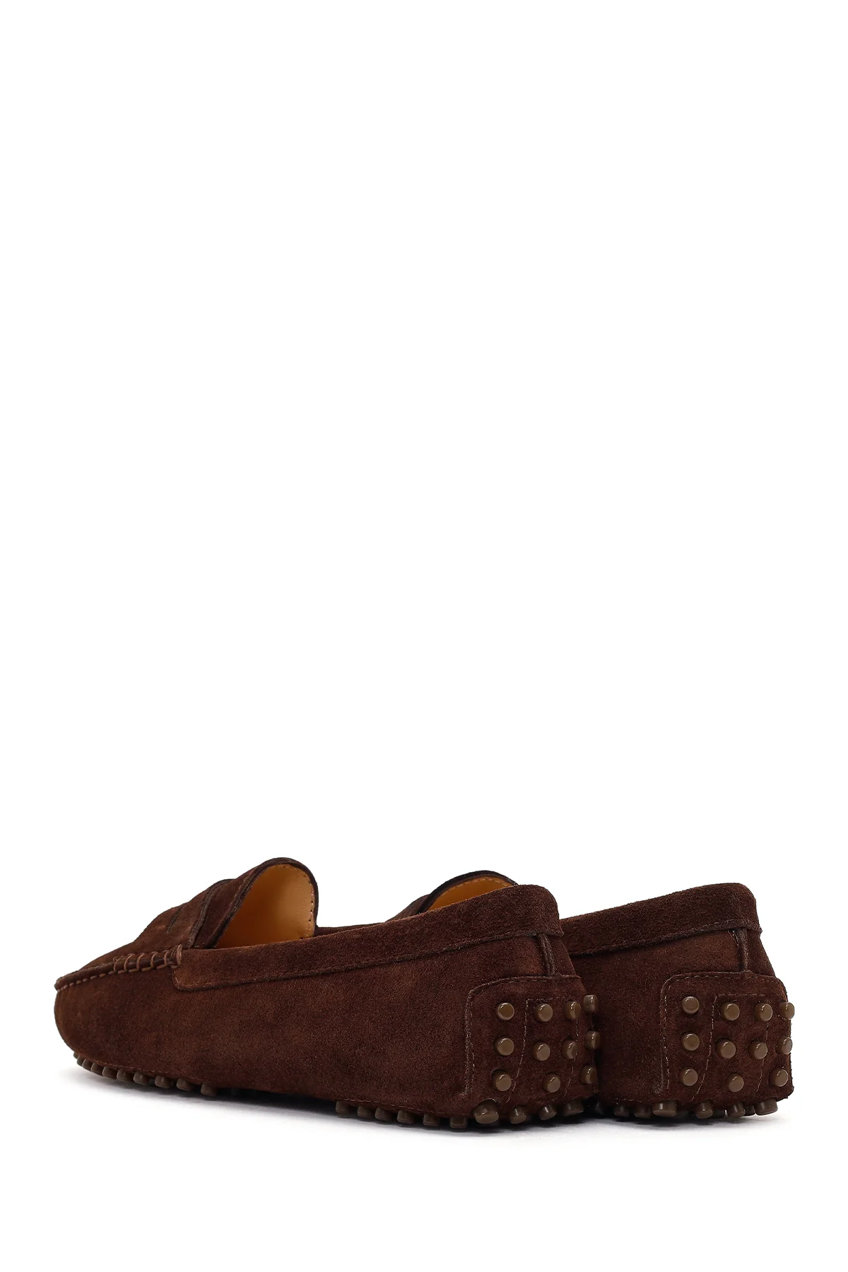Kadın Kahverengi Süet Deri Loafer - Image 7