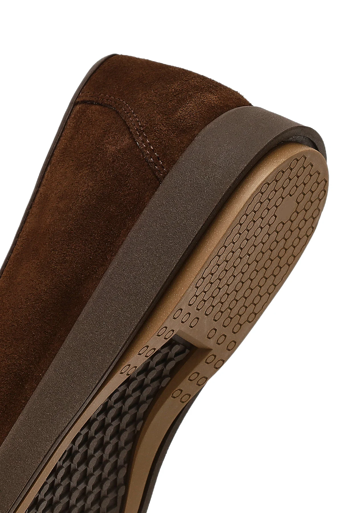 Kadın Kahverengi Tokalı Süet Deri Comfort Loafer - Image 8