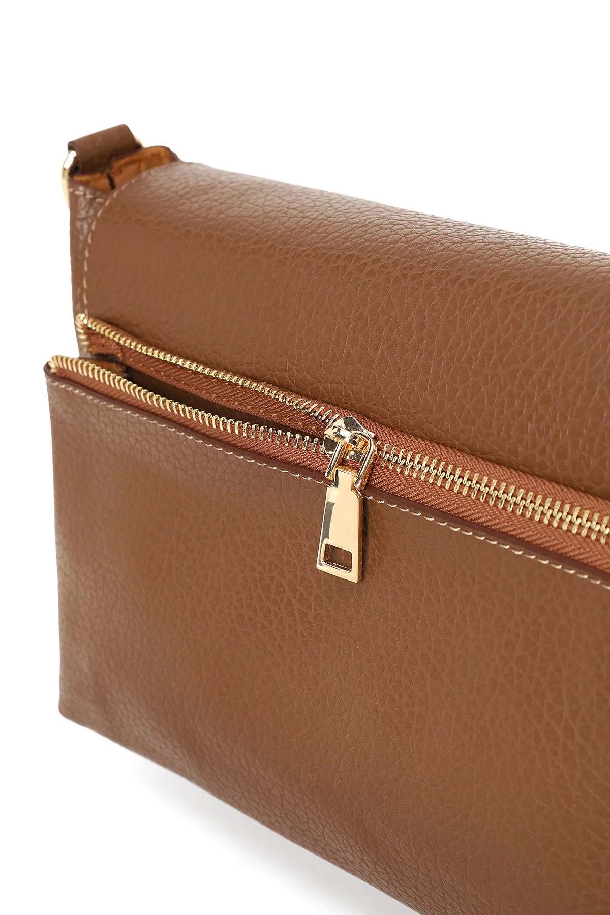Kadın Kahverengi Uzun Askılı Çapraz Çanta - Image 10