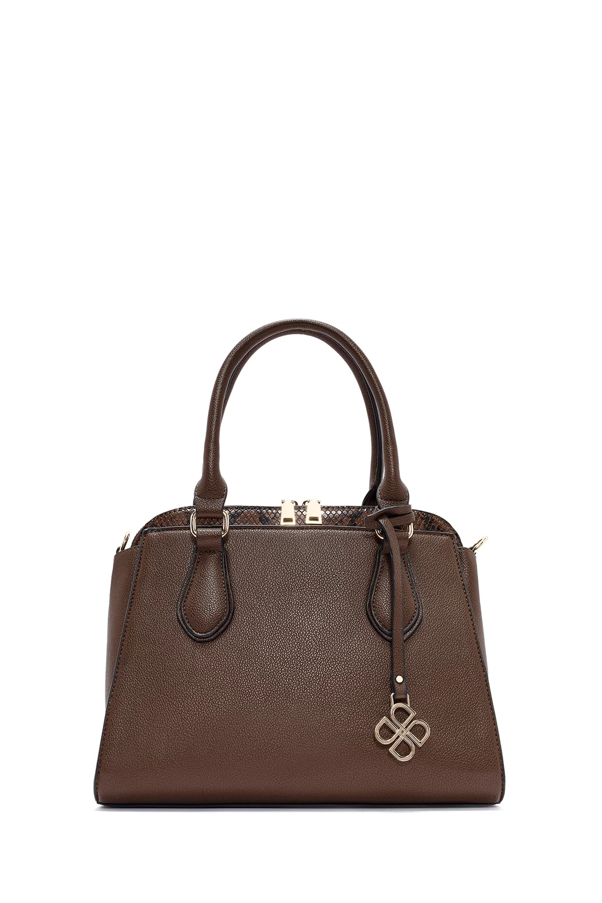 Kadın Kahverengi Uzun Askılı Klasik Kol Çantası - Image 3