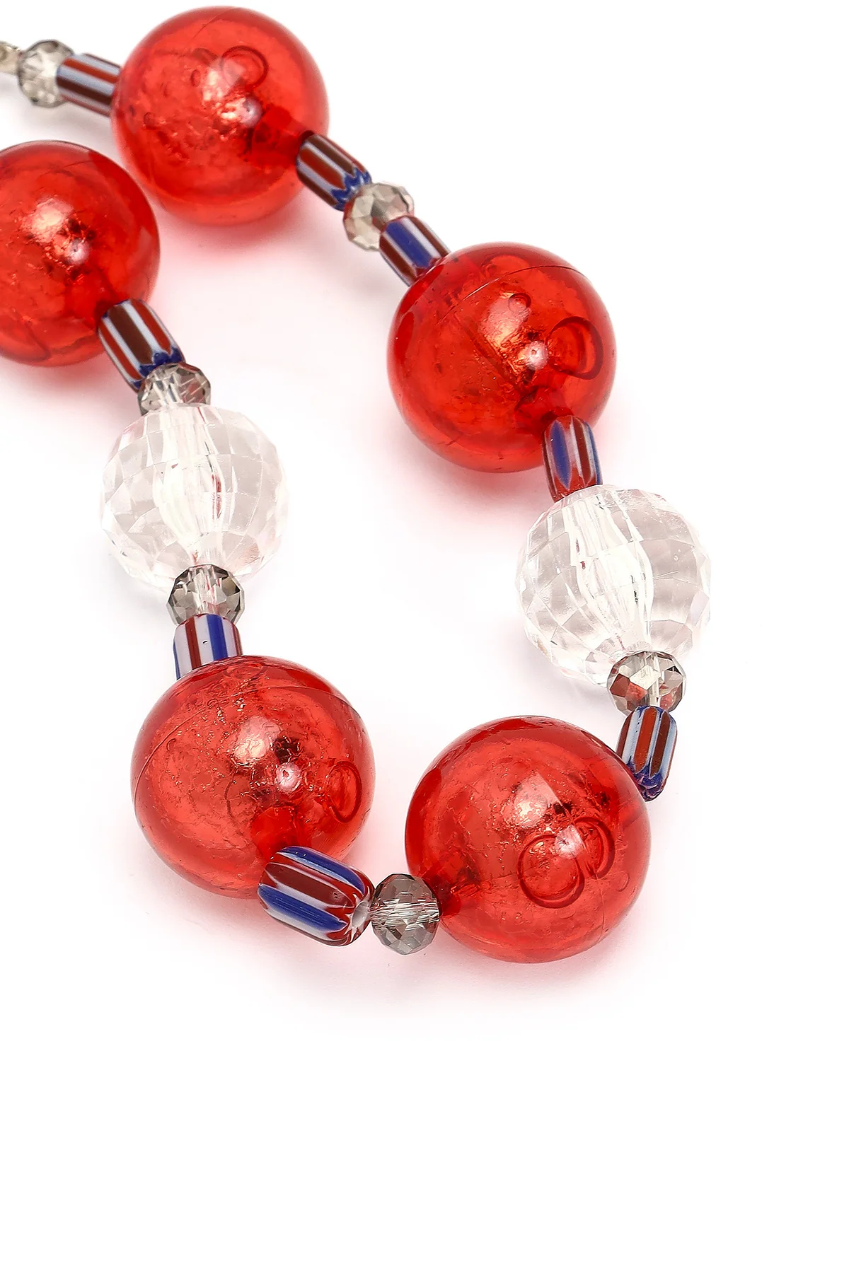 Kadın Kırmızı Boncuklu Metal Charm - Image 5