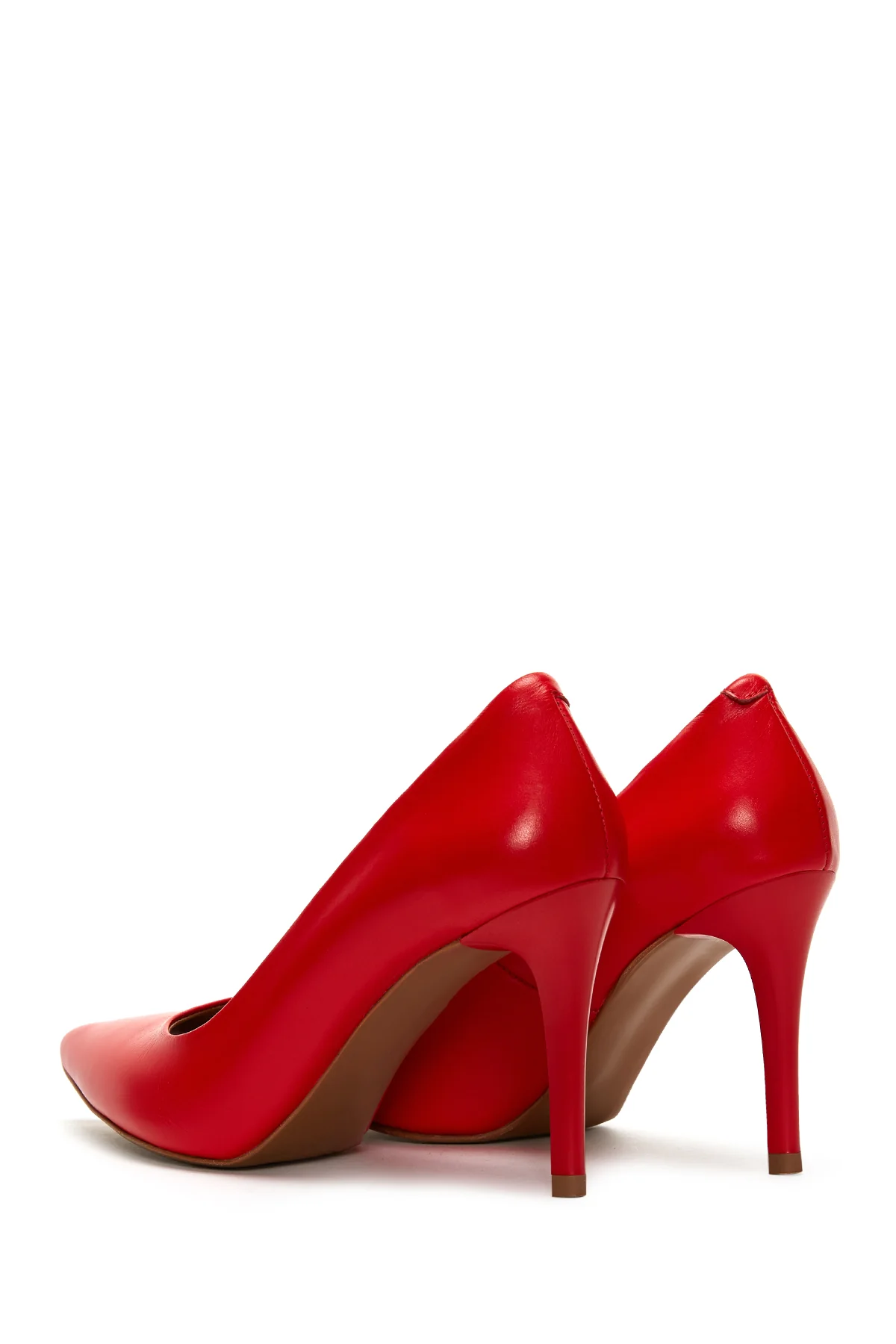 Kadın Kırmızı Deri Stiletto - Image 6