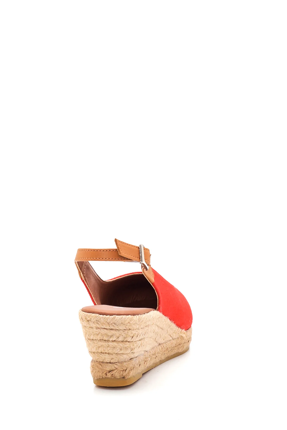 Kadın Kırmızı Dolgu Topuk Espadril - Image 5