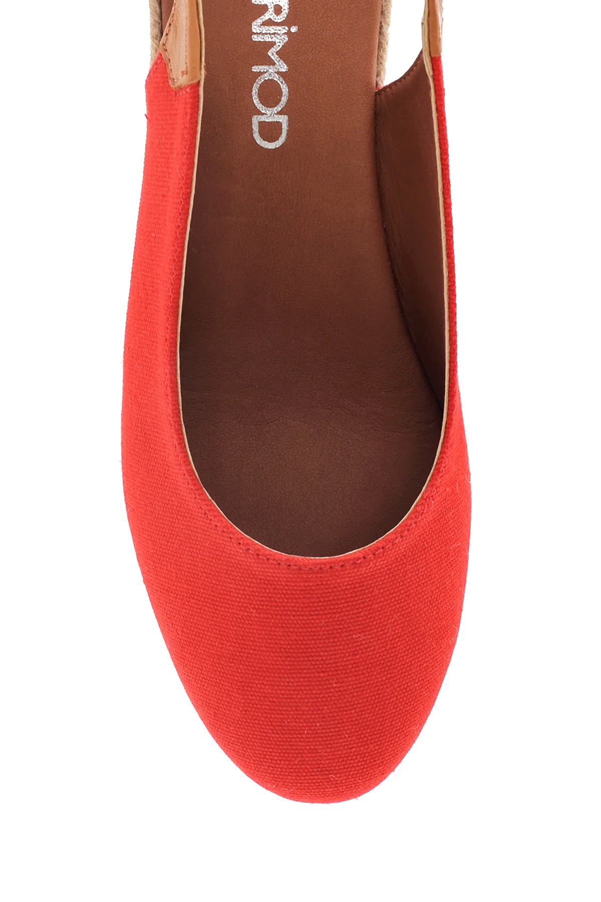 Kadın Kırmızı Dolgu Topuk Espadril - Image 6