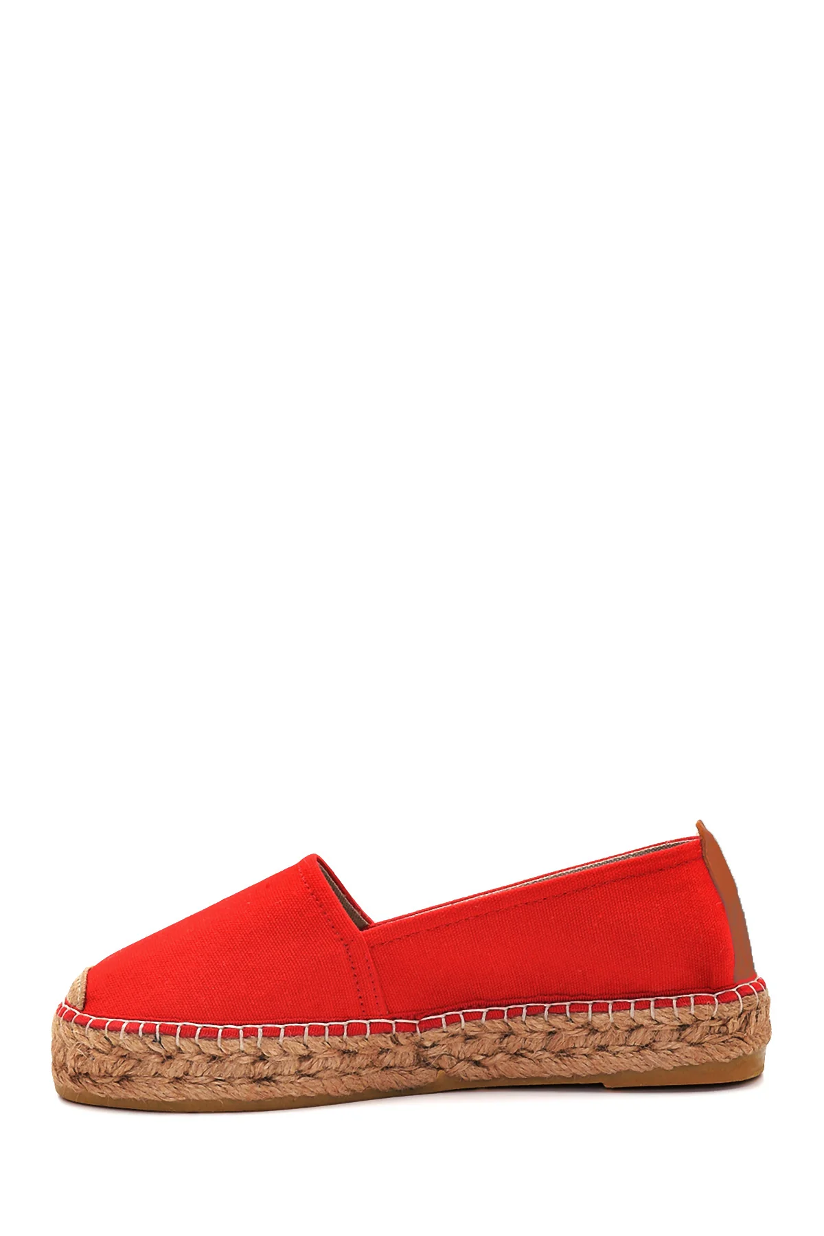 Kadın Kırmızı Hasır Taban Espadril - Image 2