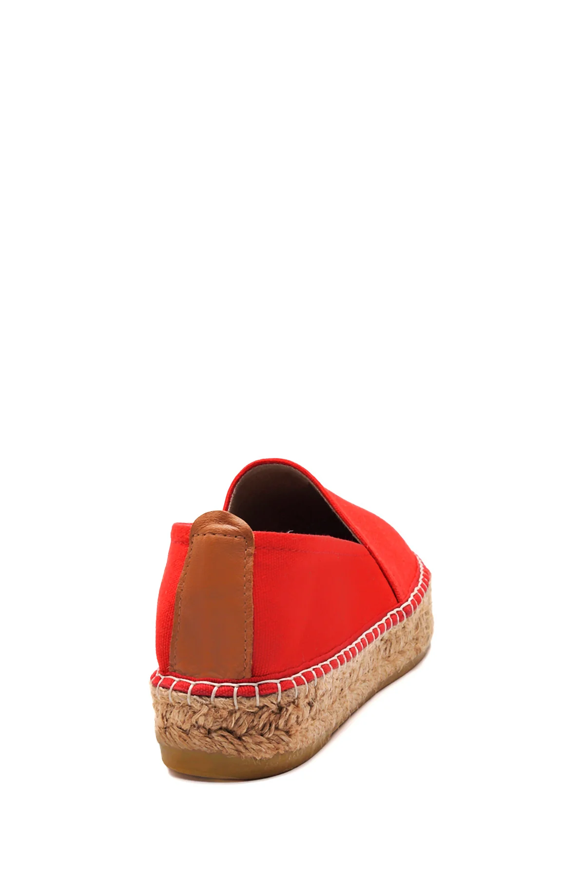 Kadın Kırmızı Hasır Taban Espadril - Image 5