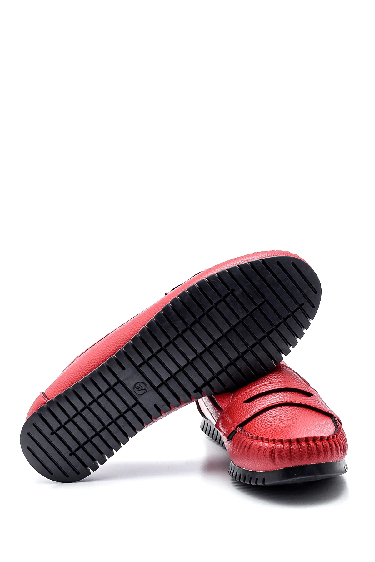 Kadın Kırmızı Loafer - Image 4